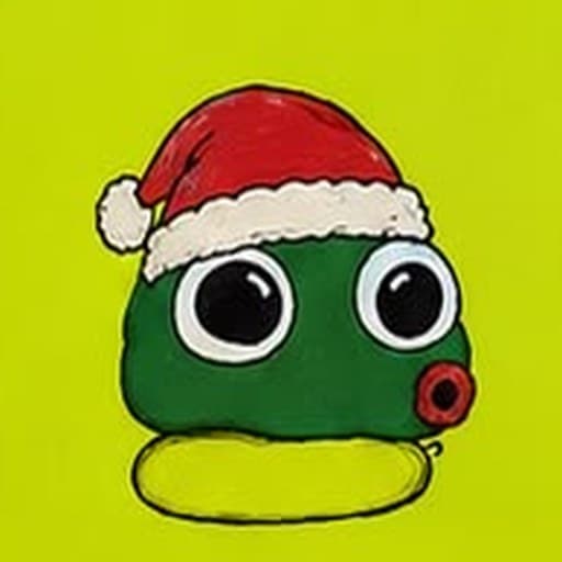 Blob Pepe #0012 — Santa Hat