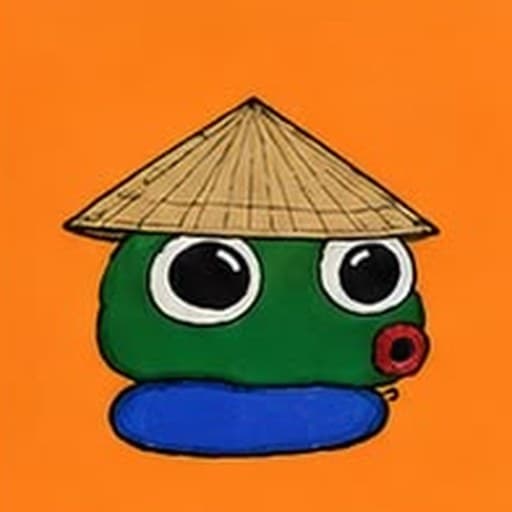 Blob Pepe #0011 — Straw Hat